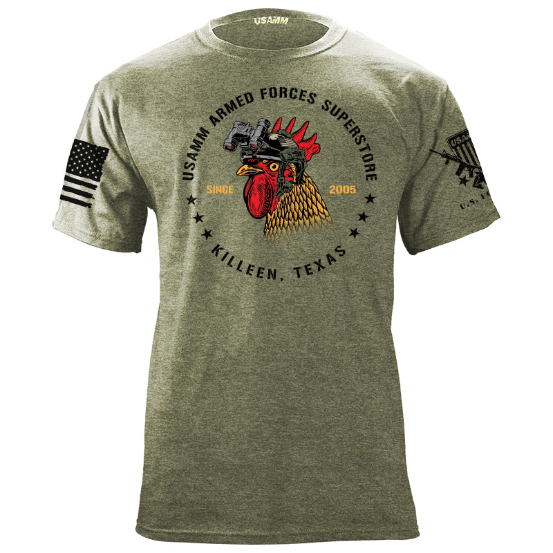 Tactical Rooster Circle T-Shirt Shirts YFS.6.001.1.MGT.1