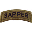 Army Sapper Tab MultiCam (OCP) Tab Patches and Service Stripes 