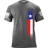 Copy of Distressed Skinny Vertical Texas Flag T-Shirt Shirts YFS.7.005.1.HGT.1