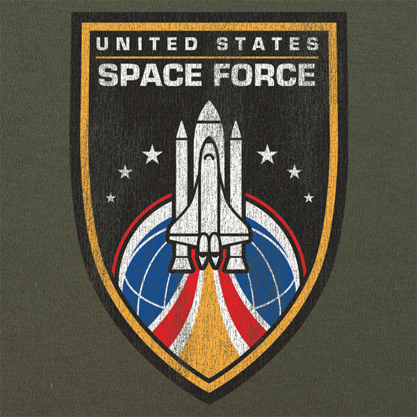 Vintage Space Force Shield Graphic T-shirt Shirts 