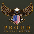 Proud To Have Served Eagle and Shield T-Shirt Shirts 