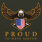 Proud To Have Served Eagle and Shield T-Shirt Shirts 