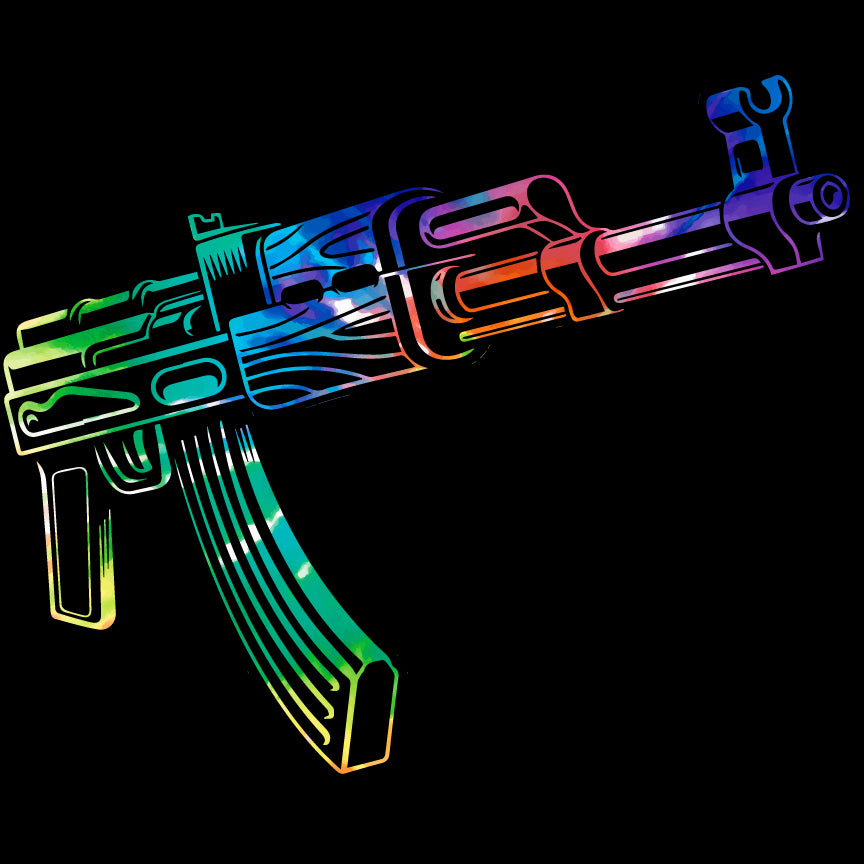 Tie-Die AK-47 T-Shirt Shirts 