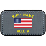 U.S. Navy Custom Ship Sticker Stickers and Decals US-Flag.sticker