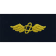 Navy Aviation Electronics Technician Embroidered Coverall Collar Device Coat, Collar & Cap Insignia 