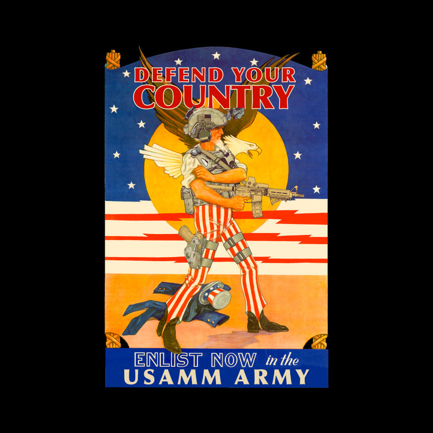 USAMM ARMY UNCLE SAM T-Shirt Shirts 